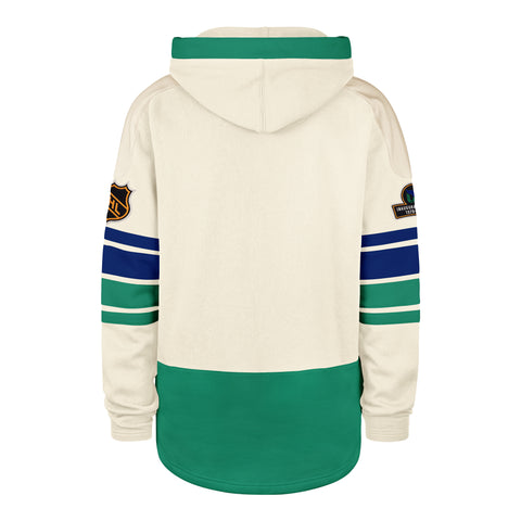 OLD TIME HOCKEY HARTFORD WHALERS VINTAGE PUCK DROP DUAL '47 HERITAGE LACER