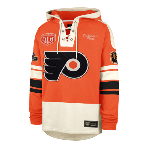 OLD TIME HOCKEY PHILADELPHIA FLYERS VINTAGE PUCK DROP DUAL '47 HERITAGE LACER