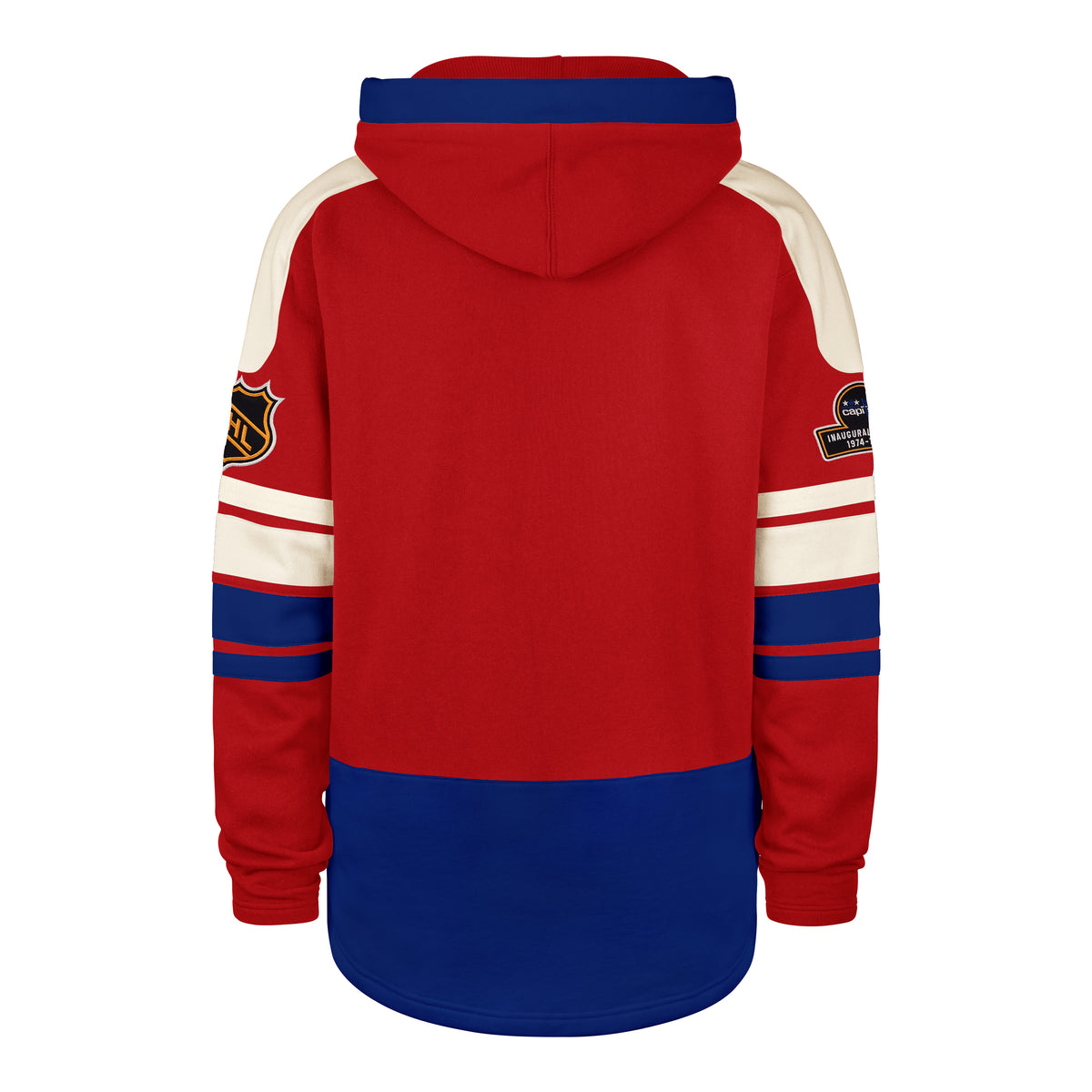 OLD TIME HOCKEY WASHINGTON CAPITALS VINTAGE PUCK DROP DUAL '47 HERITAGE LACER