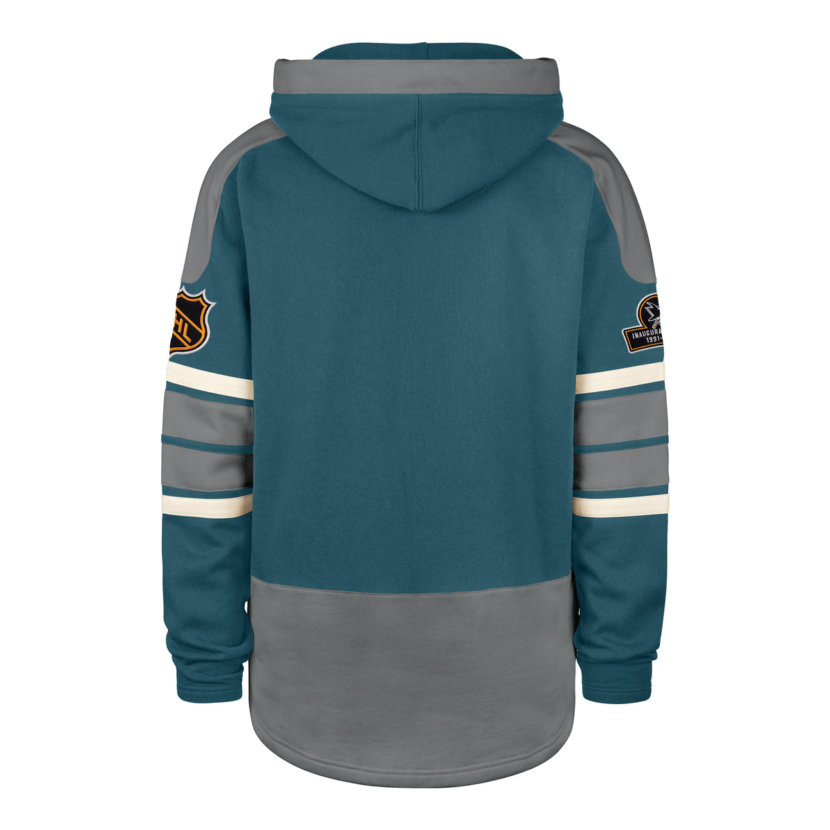 OLD TIME HOCKEY SAN JOSE SHARKS VINTAGE PUCK DROP DUAL '47 HERITAGE LACER