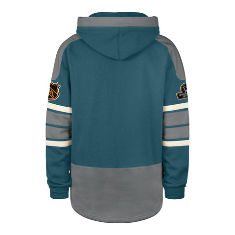 OLD TIME HOCKEY SAN JOSE SHARKS VINTAGE PUCK DROP DUAL '47 HERITAGE LACER