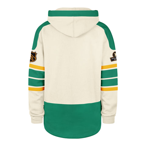 OLD TIME HOCKEY MINNESOTA NORTH STARS / DALLAS STARS VINTAGE PUCK DROP DUAL '47 HERITAGE LACER