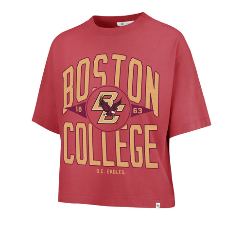 BOSTON COLLEGE EAGLES BC WINDTHROW '47 RAVINE CROP TEE WOMENS