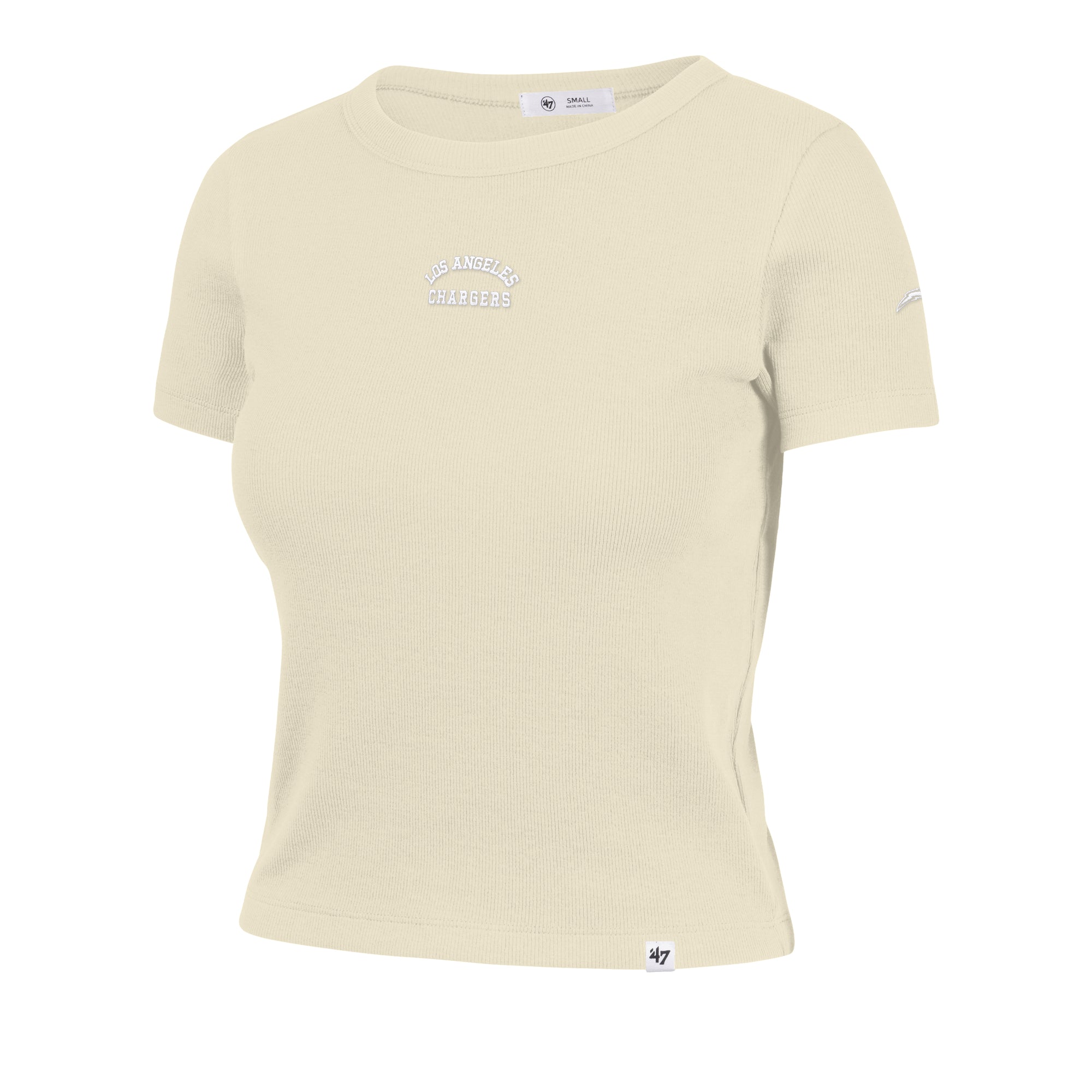 LOS ANGELES CHARGERS SPIRITED '47 WOMEN'S BABY RIB TEE