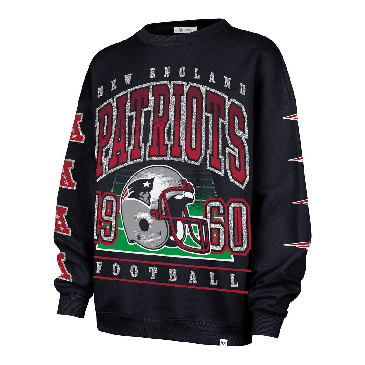 NEW ENGLAND PATRIOTS GO BIG '47 OVERSIZED CREW WOMENS