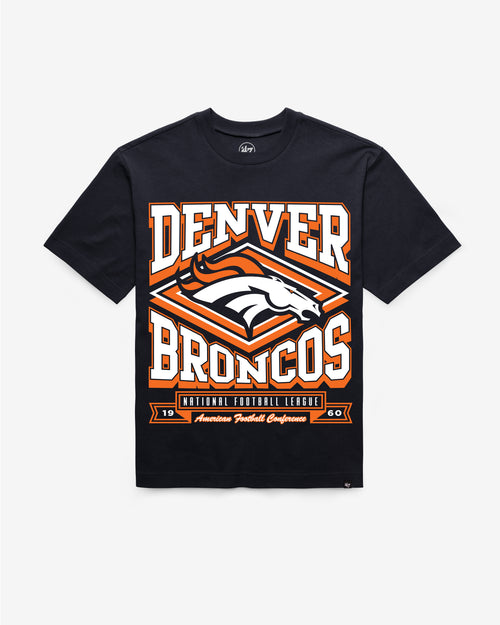 DENVER BRONCOS HISTORIC HEAD ON '47 SCRUM TEE