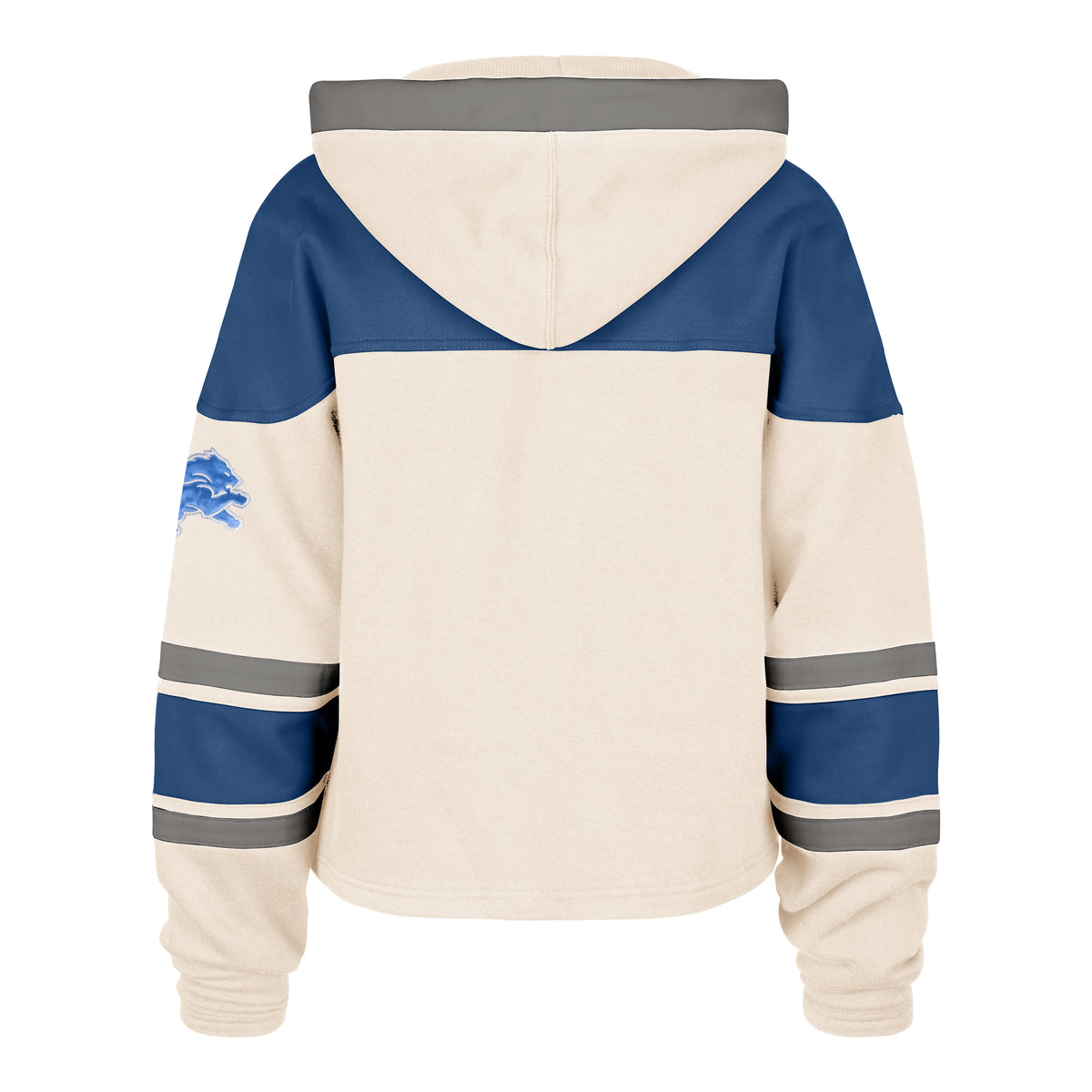DETROIT LIONS CHOP BLOCK CROPPED '47 SUPERIOR LACER HOOD WOMENS