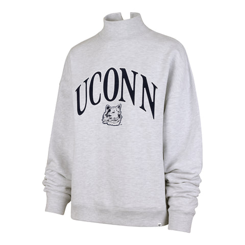 CONNECTICUT HUSKIES UCONN VANTAGE '47 MOCK NECK PULLOVER WOMENS