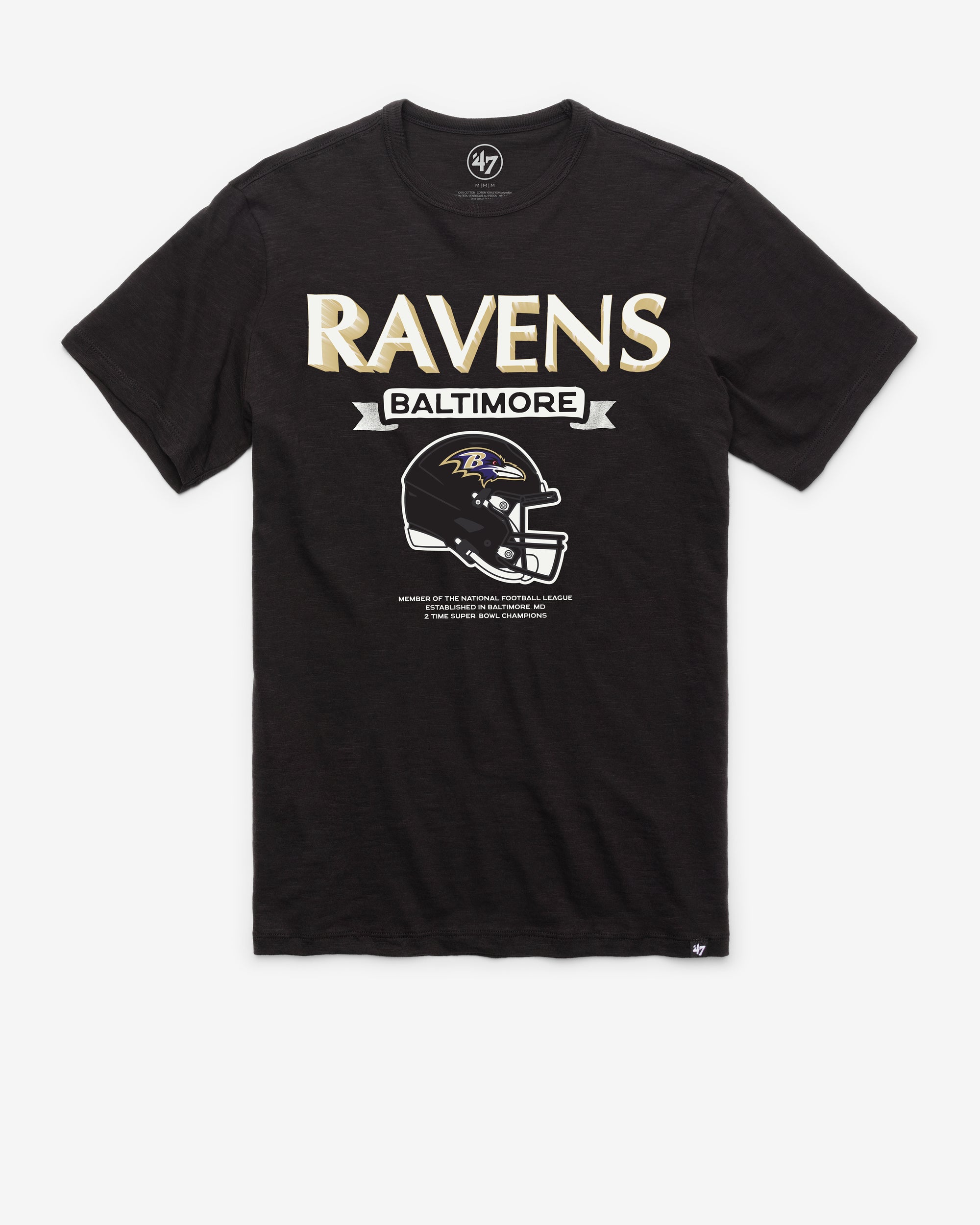 BALTIMORE RAVENS LONG HAUL '47 SCRUM TEE