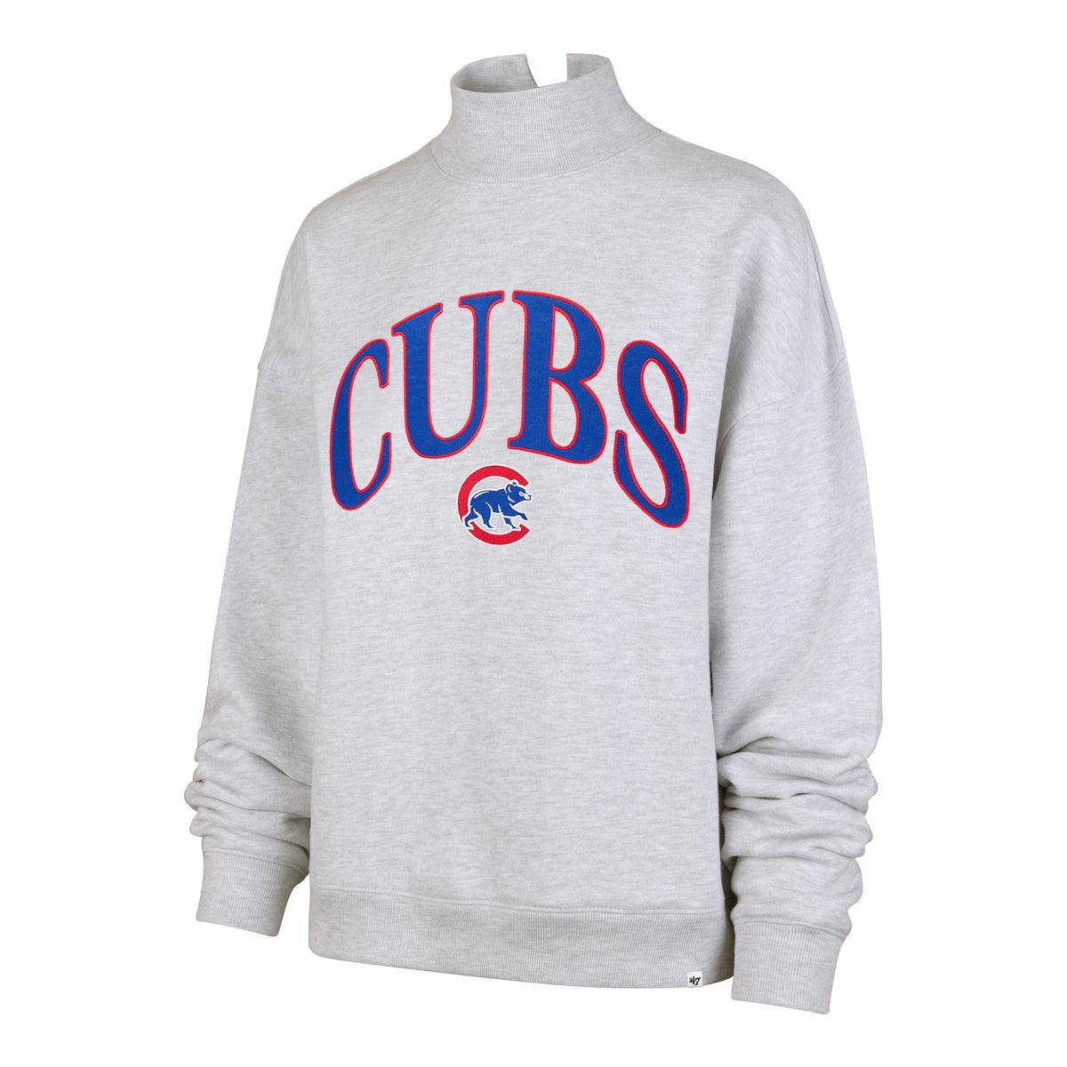 CHICAGO CUBS VANTAGE '47 MOCK NECK PULLOVER WOMENS