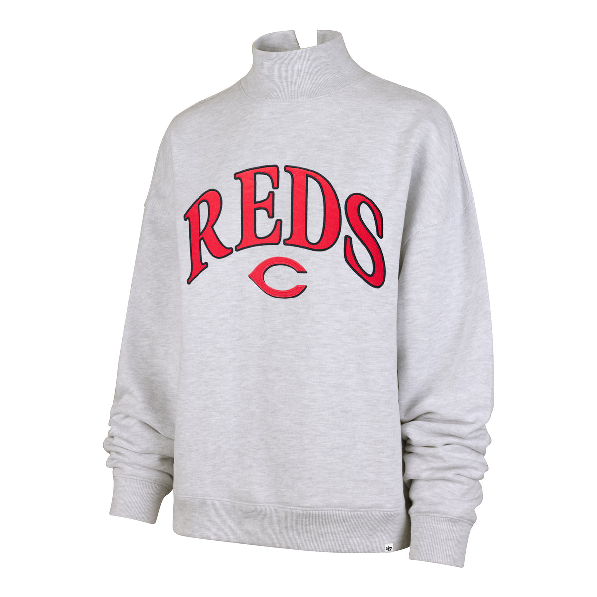 CINCINNATI REDS VANTAGE '47 MOCK NECK PULLOVER WOMENS