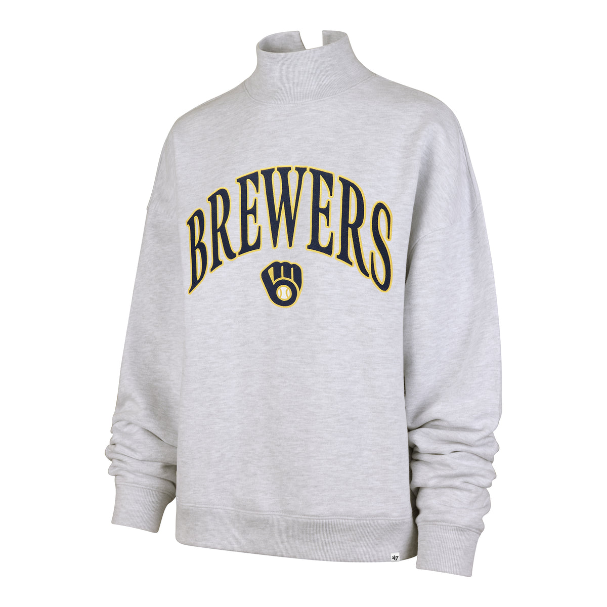 MILWAUKEE BREWERS VANTAGE '47 MOCK NECK PULLOVER WOMENS
