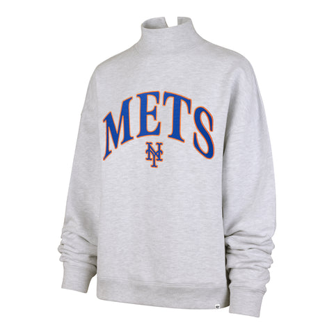 NEW YORK METS VANTAGE '47 MOCK NECK PULLOVER WOMENS