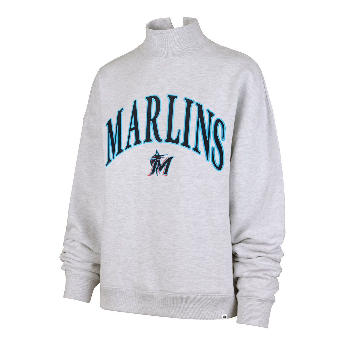 MIAMI MARLINS VANTAGE '47 MOCK NECK PULLOVER WOMENS