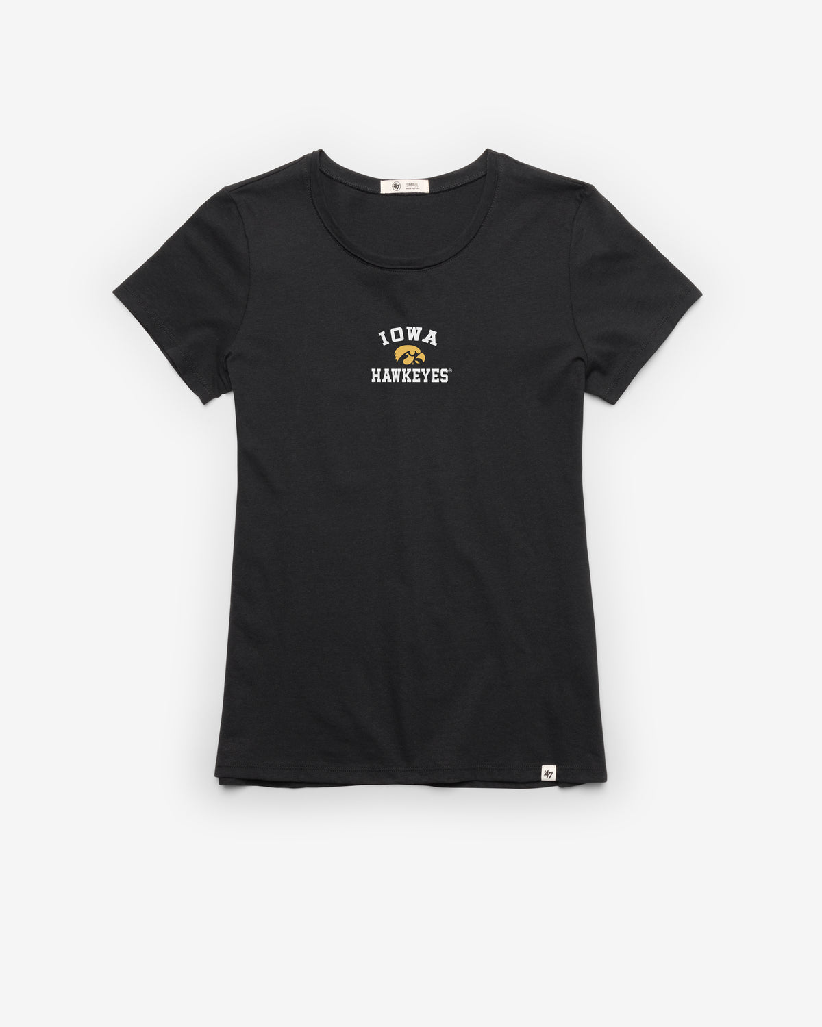 IOWA HAWKEYES SPIRITED ARCH '47 WOMEN'S FRANKIE TEE