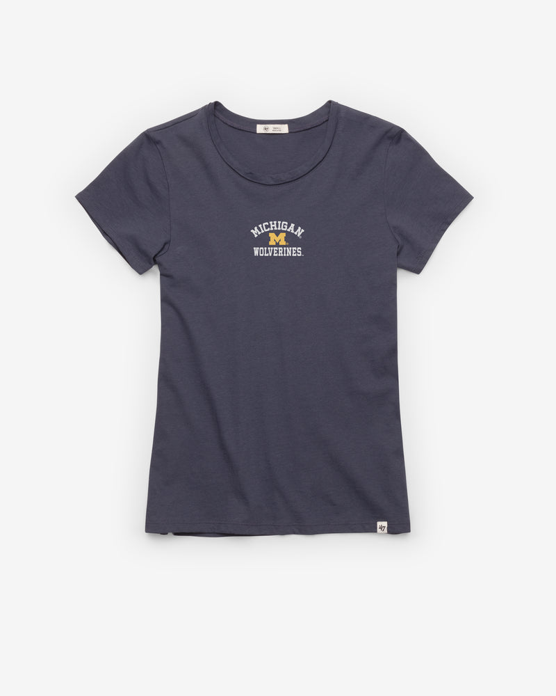 MICHIGAN WOLVERINES SPIRITED ARCH '47 WOMEN'S FRANKIE TEE