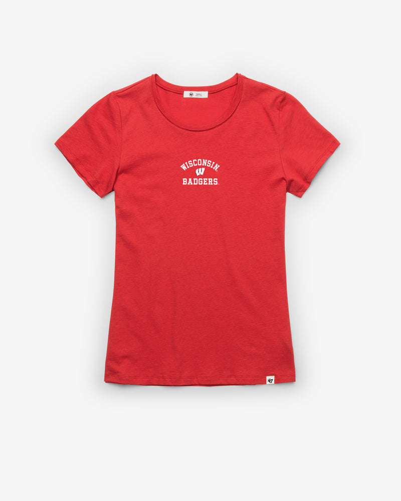 WISCONSIN BADGERS SPIRITED ARCH '47 WOMEN'S FRANKIE TEE