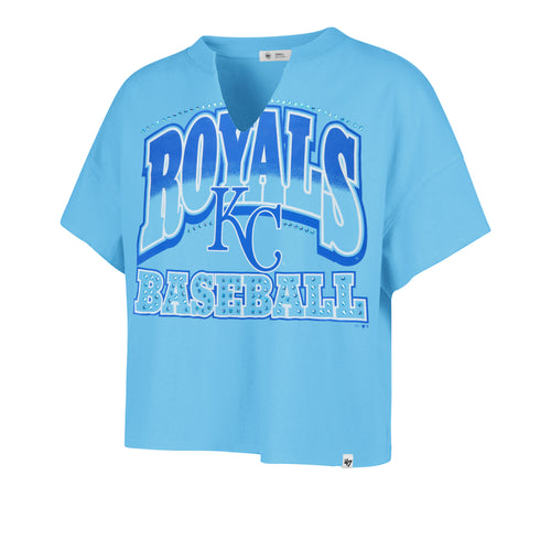 KANSAS CITY ROYALS WIN BIG '47 OVERSIZED NOTCH NECK TEE WOMENS