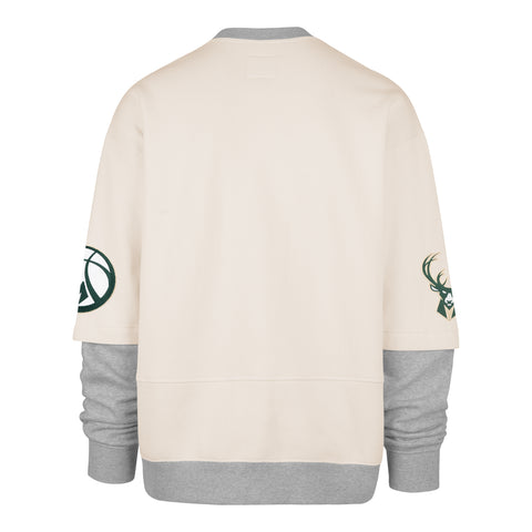 MILWAUKEE BUCKS TRIFECTA '47 DOUBLE LAYERED SNAP CREW