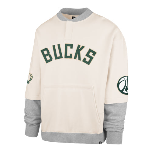 MILWAUKEE BUCKS TRIFECTA '47 DOUBLE LAYERED SNAP CREW