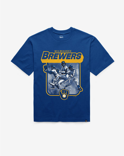 MILWAUKEE BREWERS COOPERSTOWN INFIELD FLY '47 FOUNDATION TEE