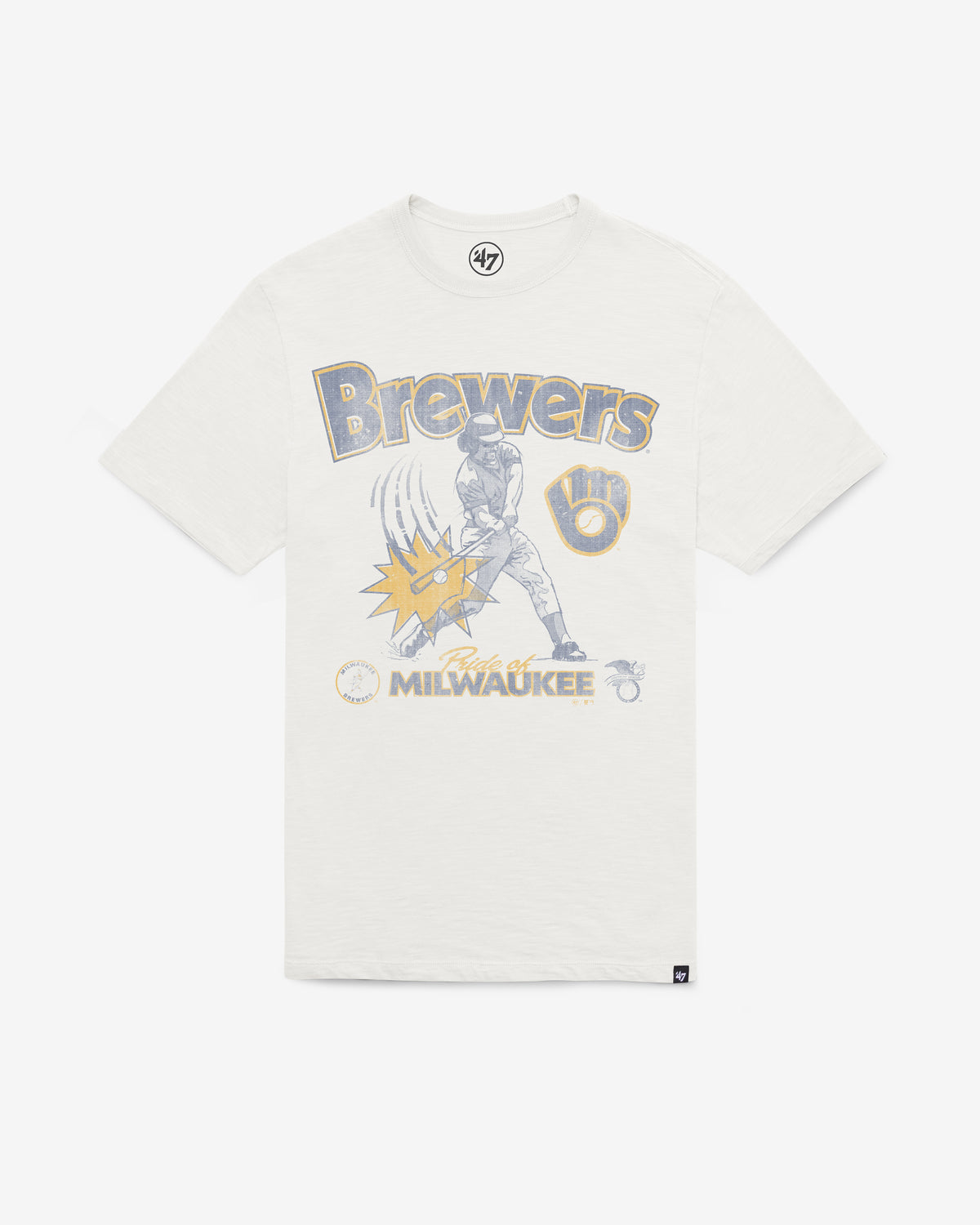 MILWAUKEE BREWERS COOPERSTOWN SWINGIN' '47 SCRUM TEE