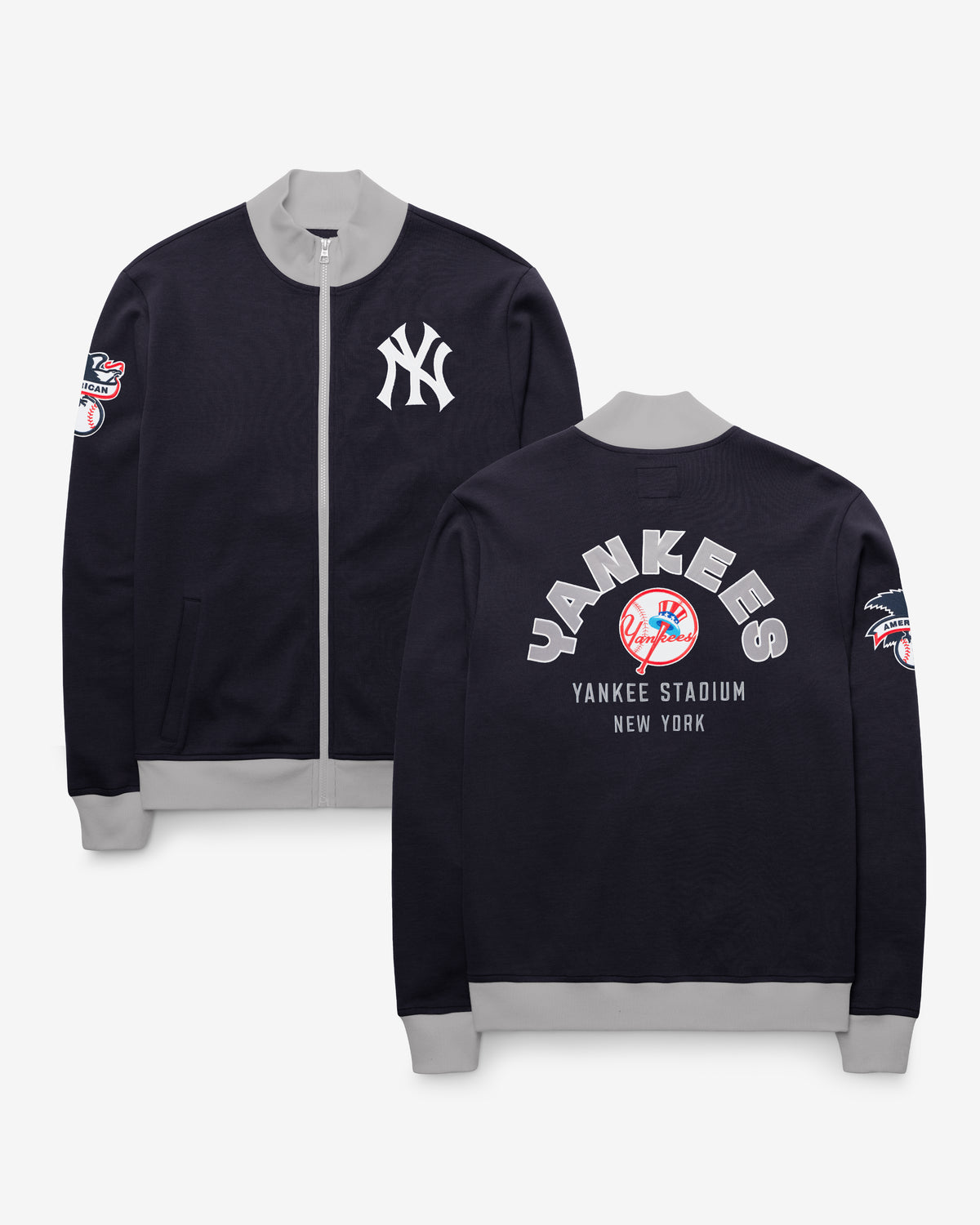 NEW YORK YANKEES COOPERSTOWN RELIEF PITCHER '47 PIQUE TRACK JACKET