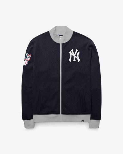 NEW YORK YANKEES COOPERSTOWN RELIEF PITCHER '47 PIQUE TRACK JACKET