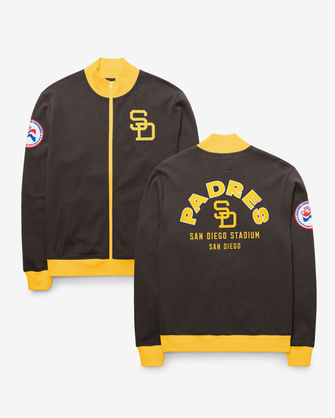 SAN DIEGO PADRES COOPERSTOWN RELIEF PITCHER '47 PIQUE TRACK JACKET
