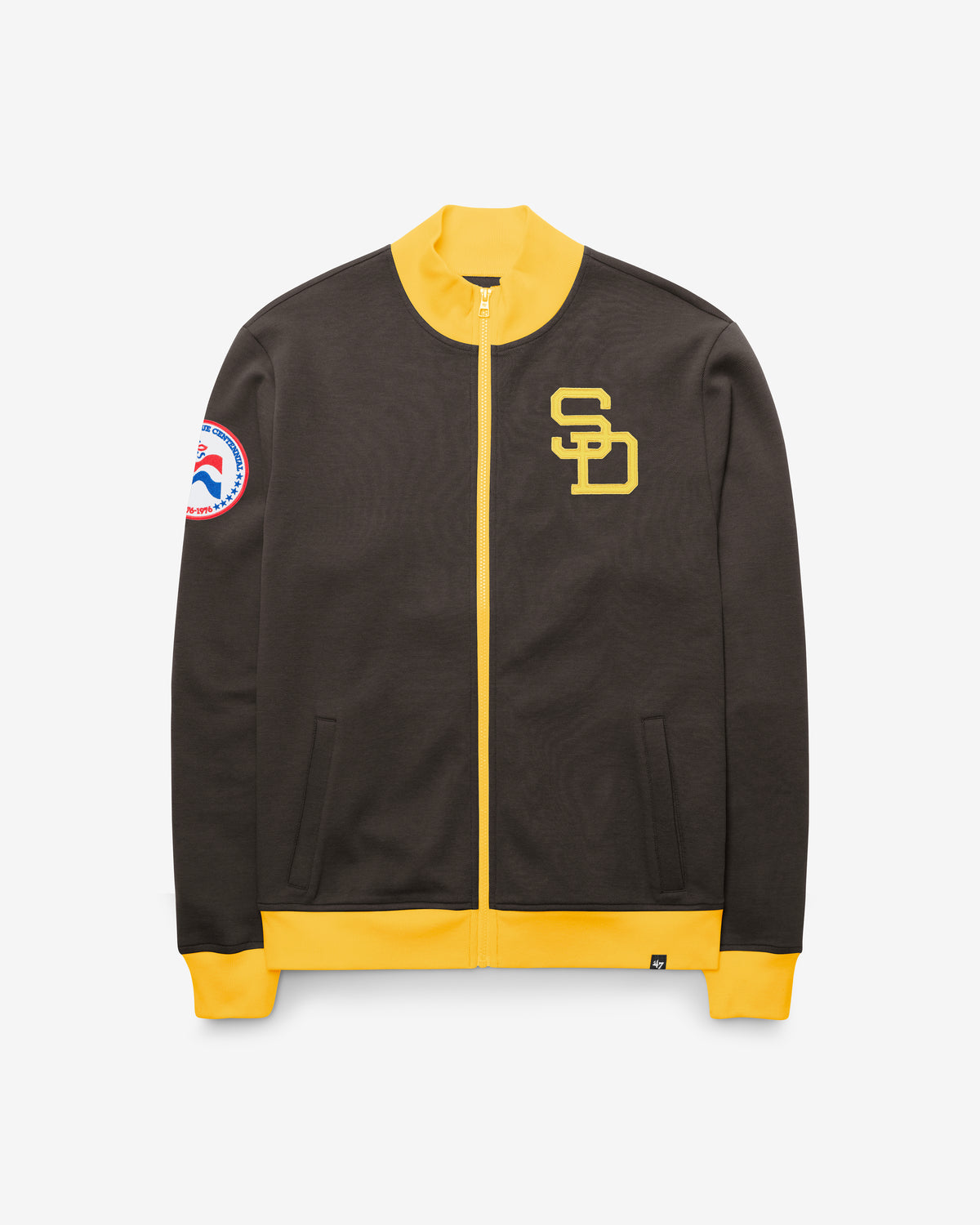 SAN DIEGO PADRES COOPERSTOWN RELIEF PITCHER '47 PIQUE TRACK JACKET