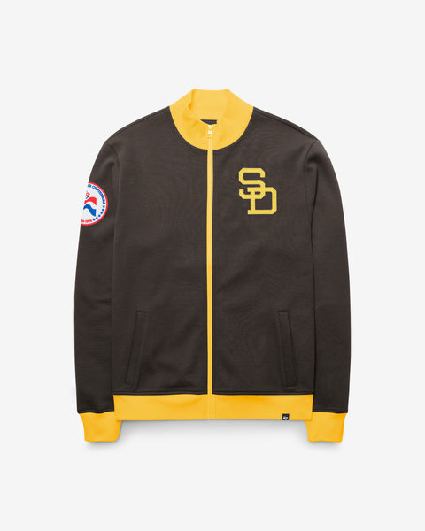 SAN DIEGO PADRES COOPERSTOWN RELIEF PITCHER '47 PIQUE TRACK JACKET