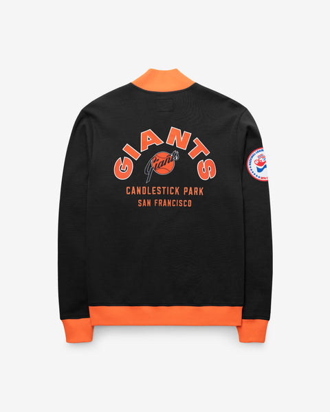 SAN FRANCISCO GIANTS COOPERSTOWN RELIEF PITCHER PIQUE '47 TRACK JACKET