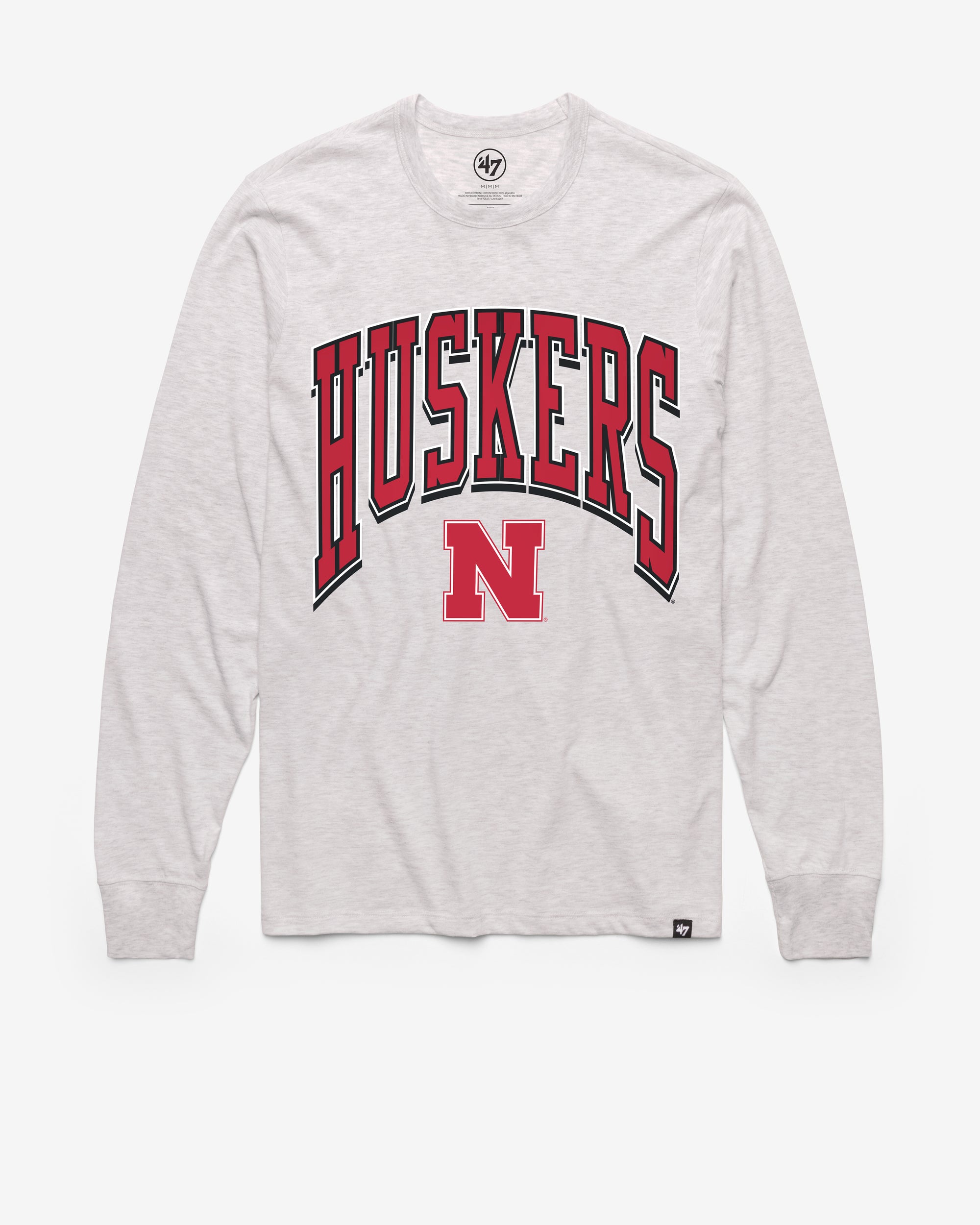 NEBRASKA CORNHUSKERS WALK TALL '47 FRANKLIN LONG SLEEVE TEE