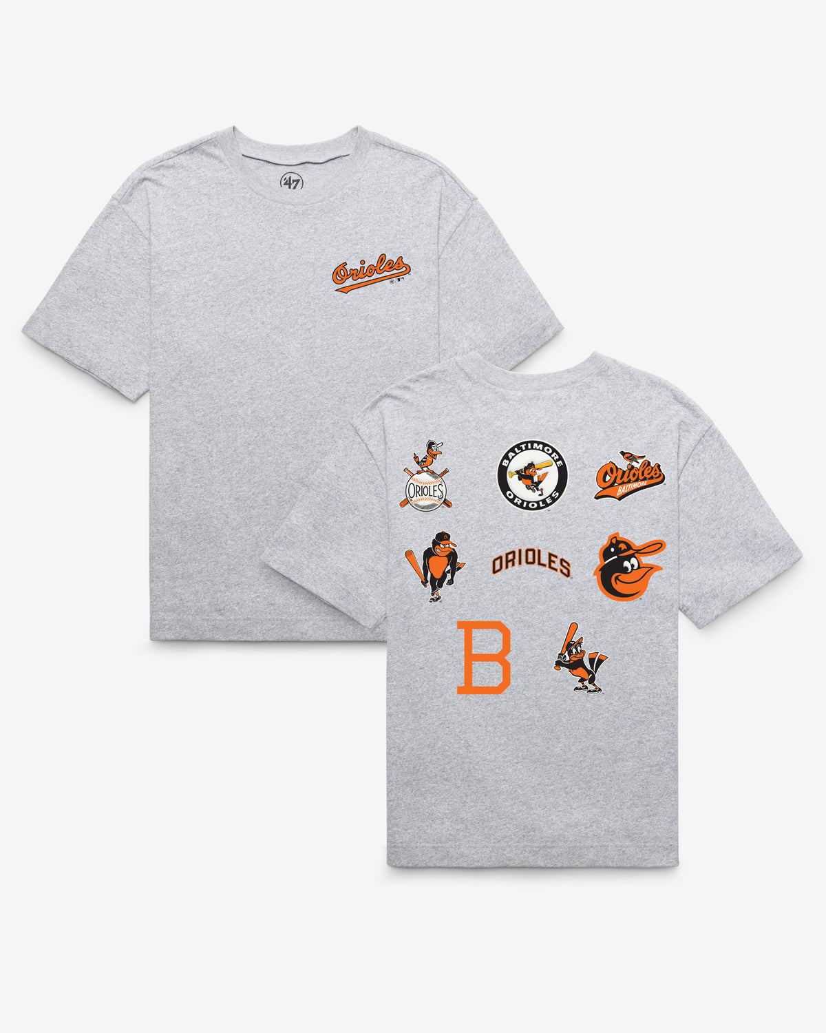 BALTIMORE ORIOLES COOPERSTOWN HISTORY LOCK '47 FOUNDATION TEE