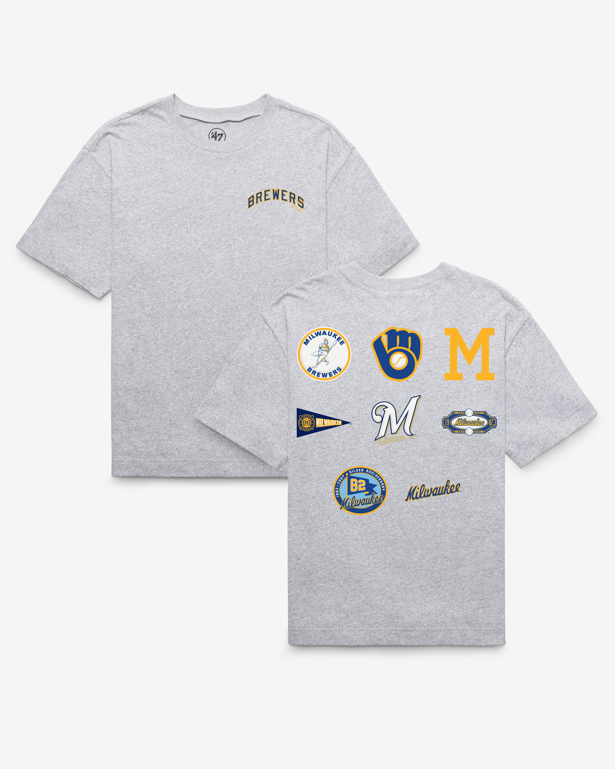 MILWAUKEE BREWERS COOPERSTOWN HISTORY LOCK '47 FOUNDATION TEE