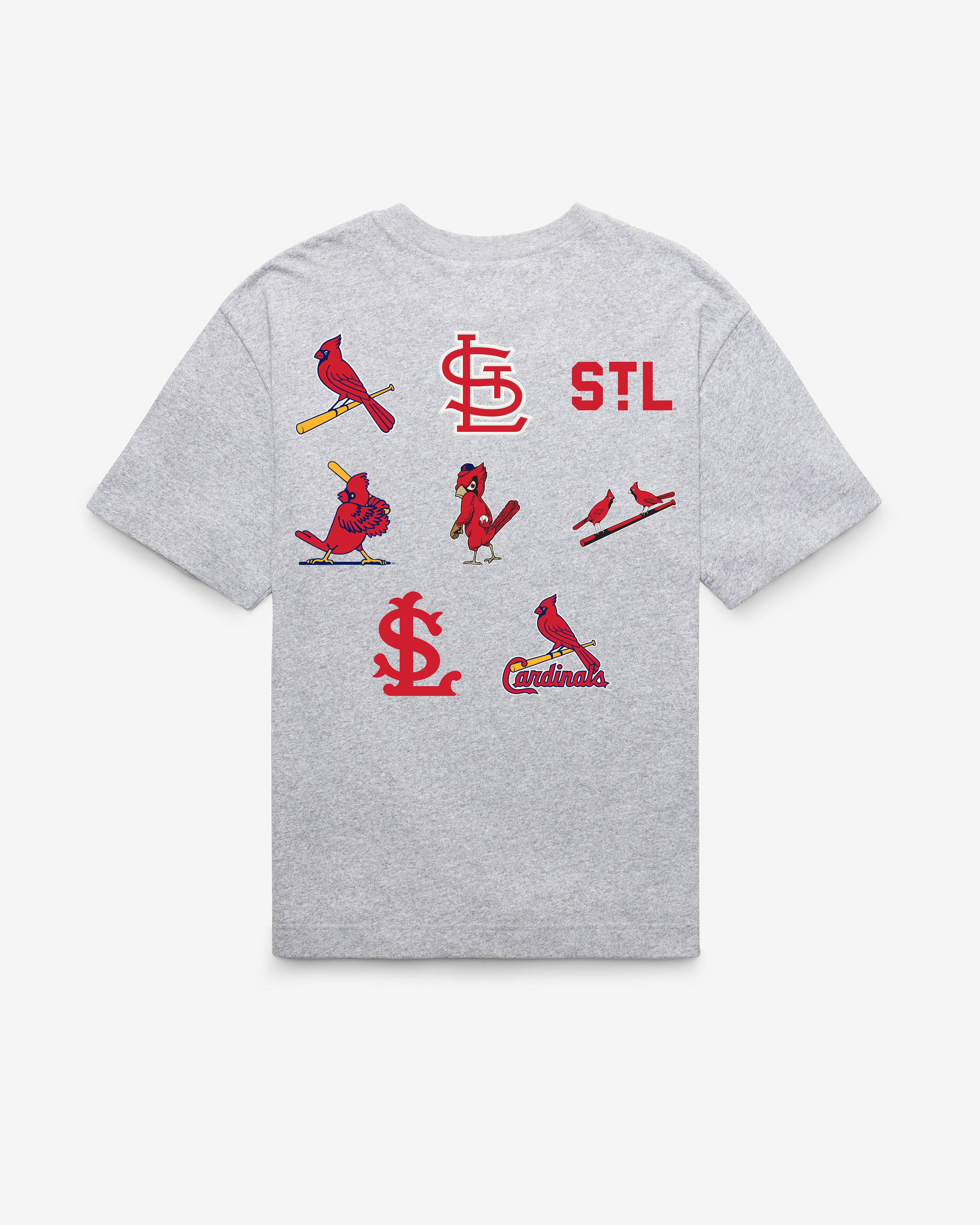 希少 Cardinals プルオーバー ゲームシャツ ロゴ ワッペン刺繍 ST. LOUIS CARDINALS COOPERSTOWN HISTORY LOCK '47 FOUNDATION TEE