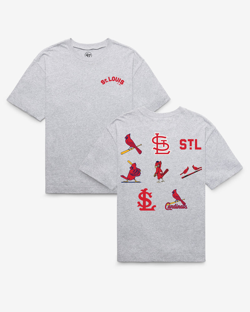 ST. LOUIS CARDINALS COOPERSTOWN HISTORY LOCK '47 FOUNDATION TEE