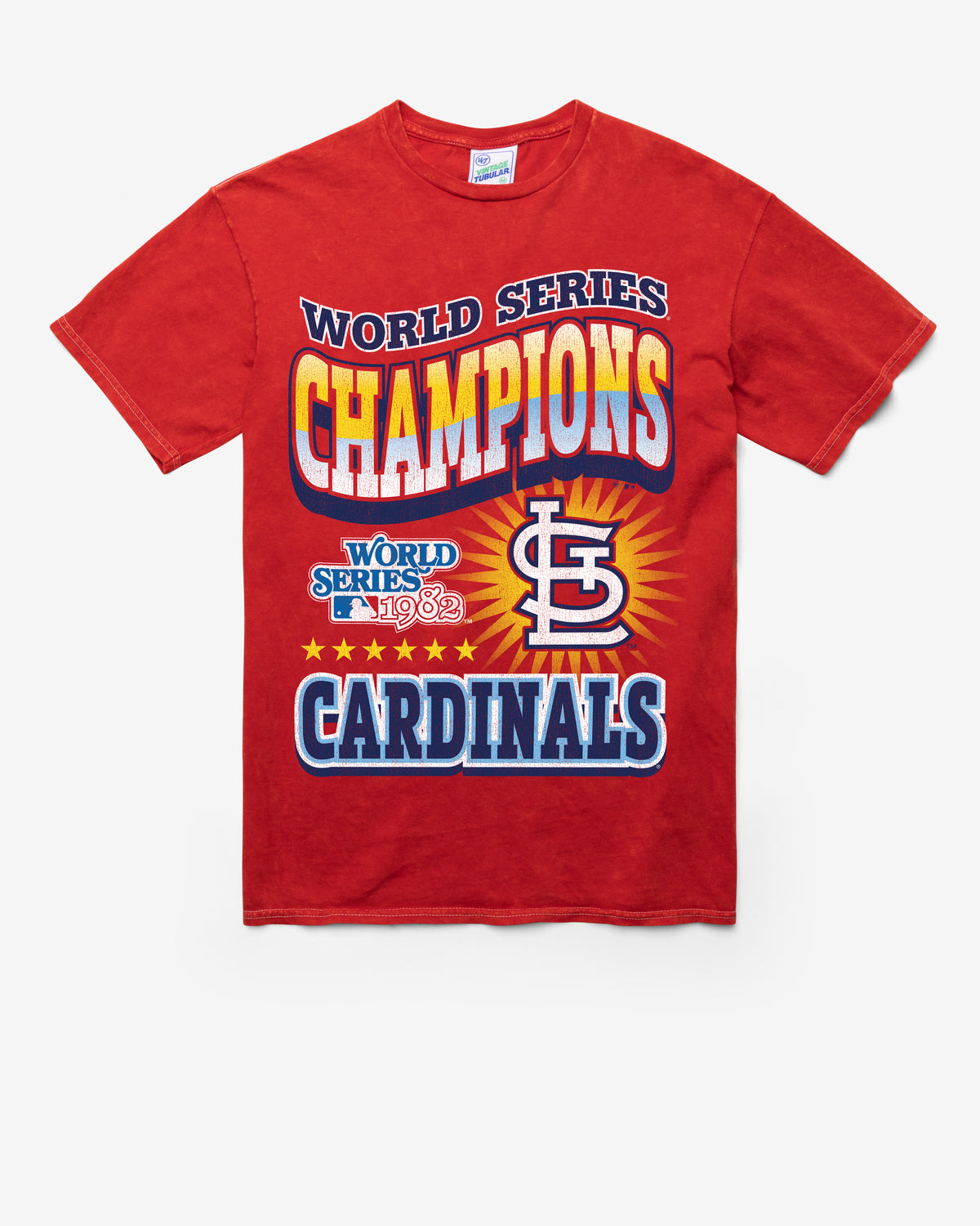 ST. LOUIS CARDINALS COOPERSTOWN WORLD SERIES LOCKER VINTAGE '47 TUBULAR TEE