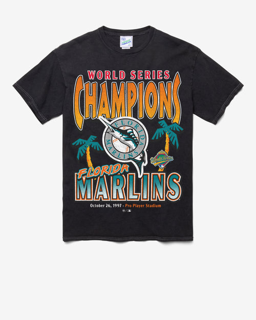 MIAMI MARLINS COOPERSTOWN WORLD SERIES LOCKER VINTAGE '47 TUBULAR TEE