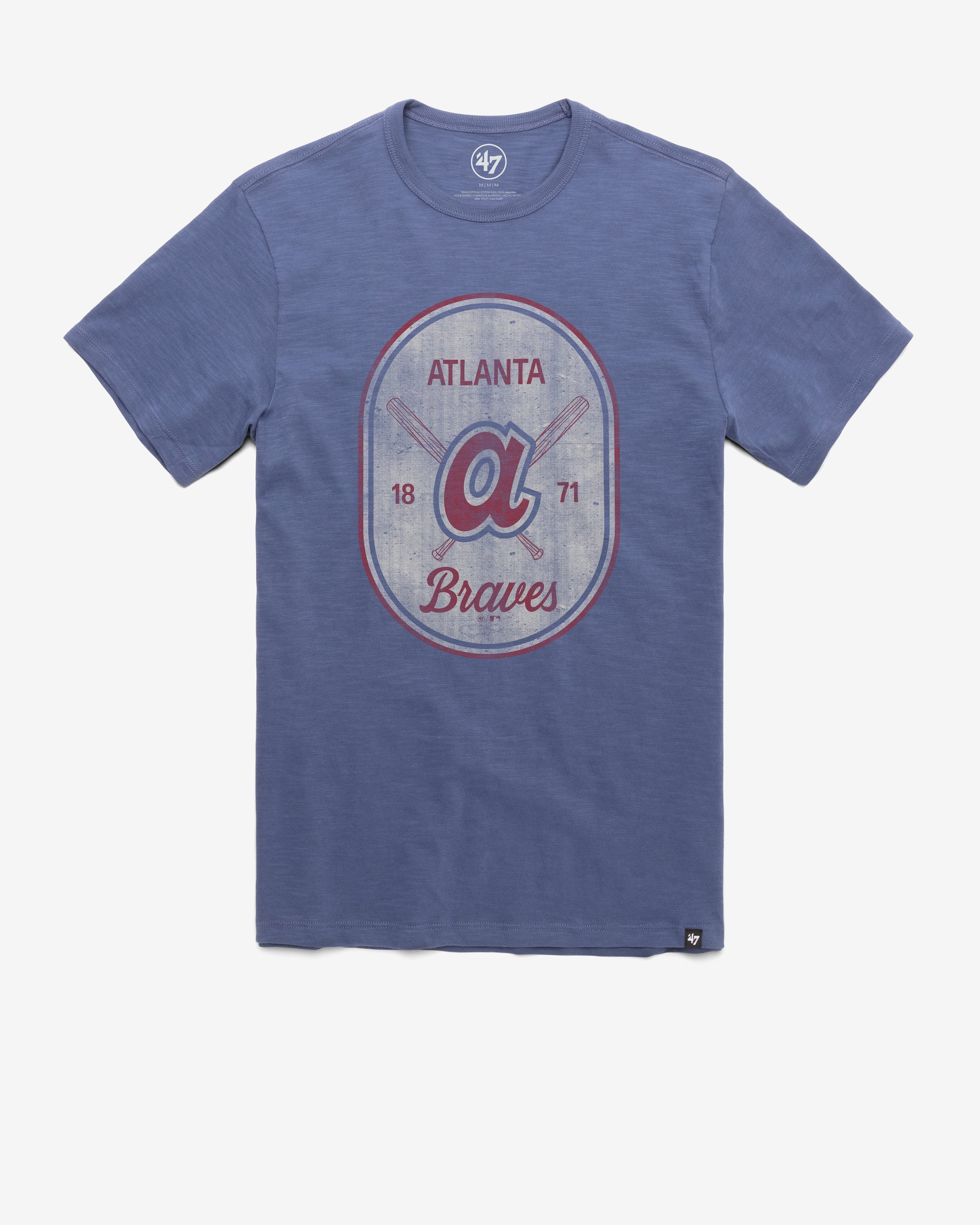 ATLANTA BRAVES COOPERSTOWN CROSS PATCH '47 SCRUM TEE