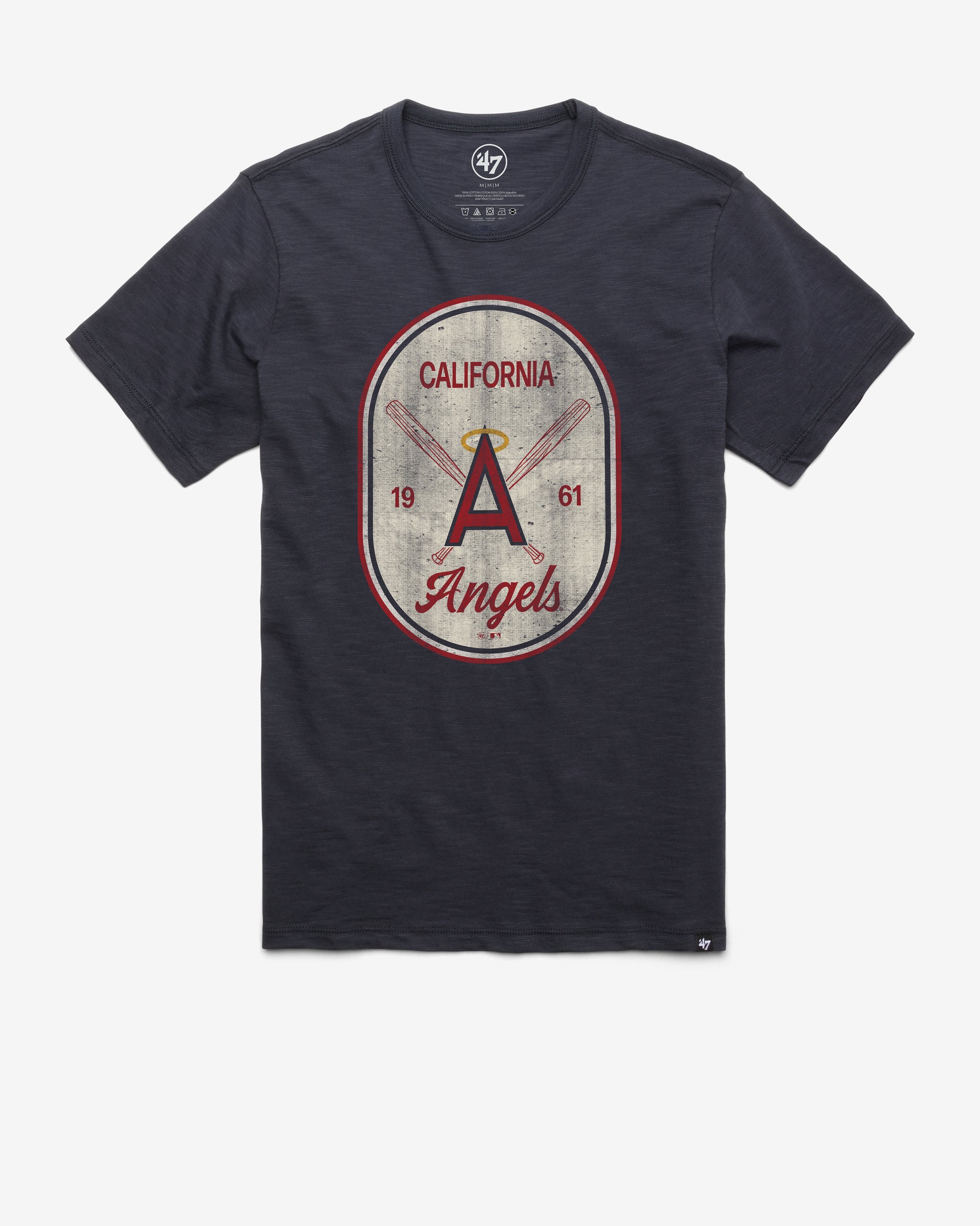 LOS ANGELES ANGELS COOPERSTOWN CROSS PATCH '47 SCRUM TEE