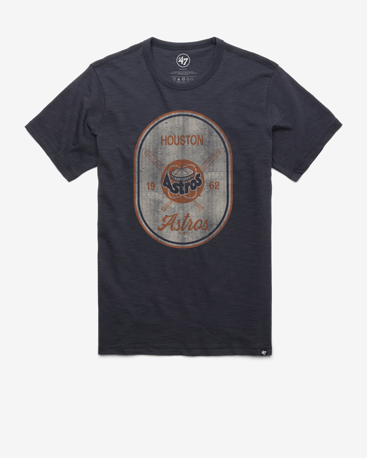 HOUSTON ASTROS COOPERSTOWN CROSS PATCH '47 SCRUM TEE