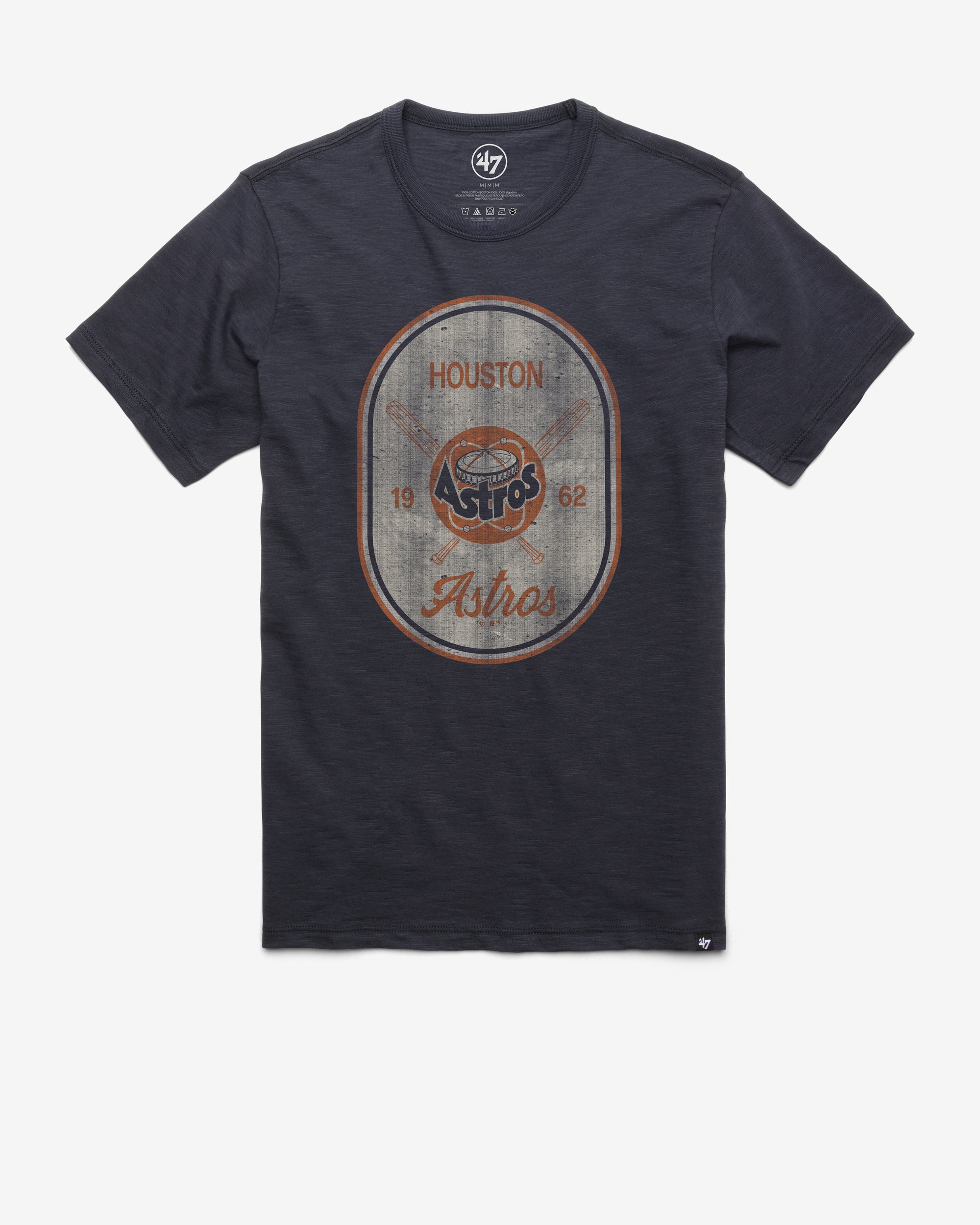 HOUSTON ASTROS COOPERSTOWN CROSS PATCH '47 SCRUM TEE