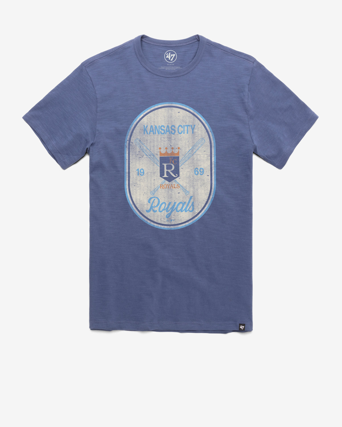 KANSAS CITY ROYALS COOPERSTOWN CROSS PATCH '47 SCRUM TEE
