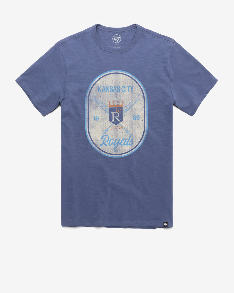 KANSAS CITY ROYALS COOPERSTOWN CROSS PATCH '47 SCRUM TEE