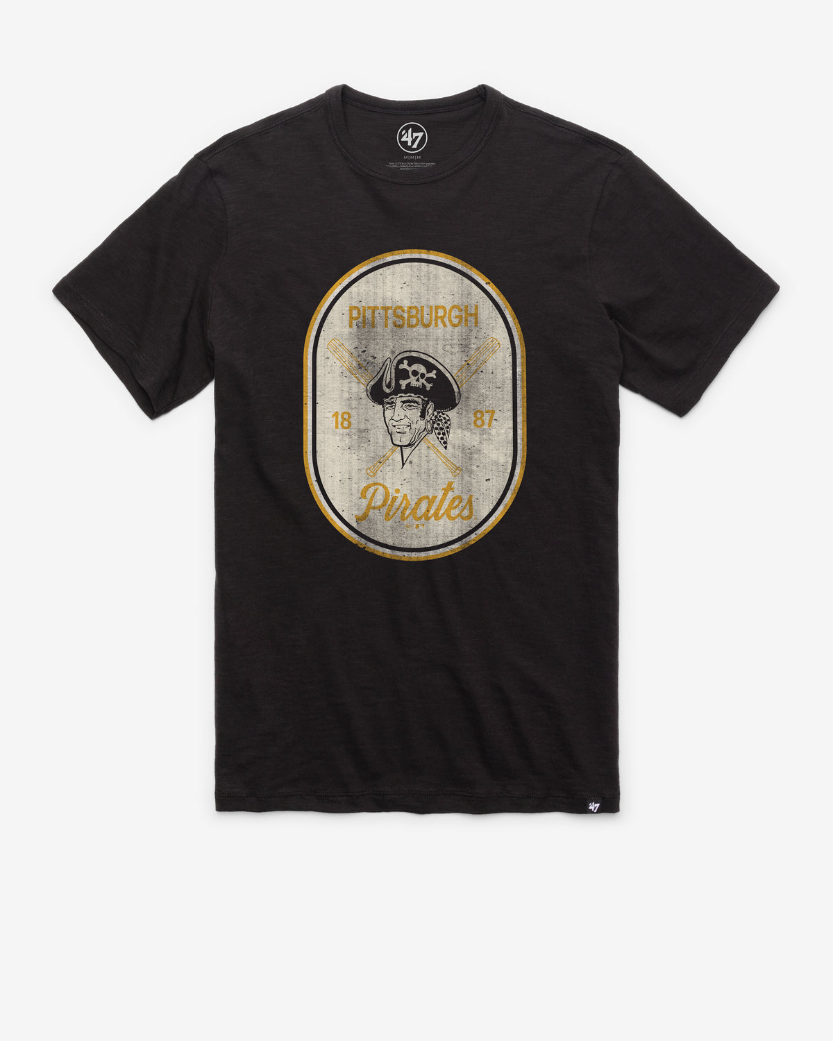 PITTSBURGH PIRATES COOPERSTOWN CROSS PATCH '47 SCRUM TEE