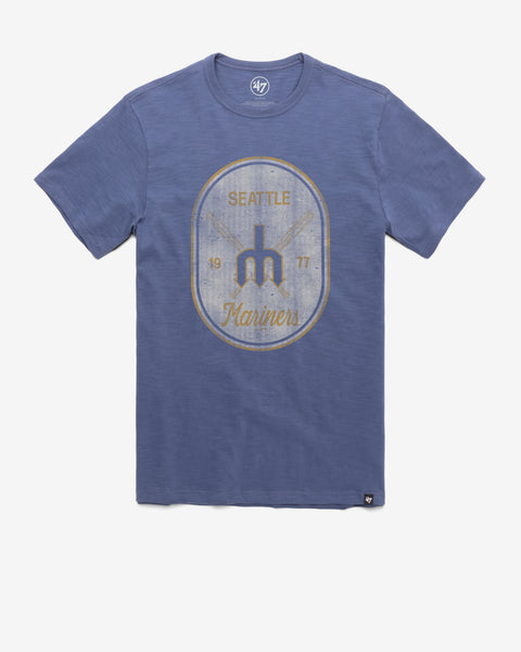 SEATTLE MARINERS COOPERSTOWN CROSS PATCH '47 SCRUM TEE