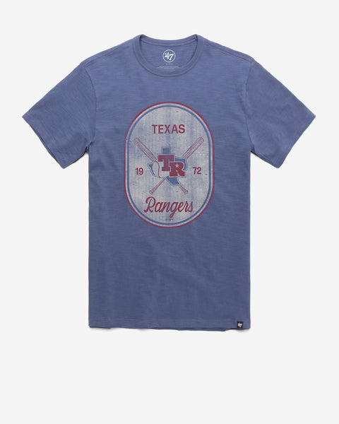 TEXAS RANGERS COOPERSTOWN CROSS PATCH '47 SCRUM TEE