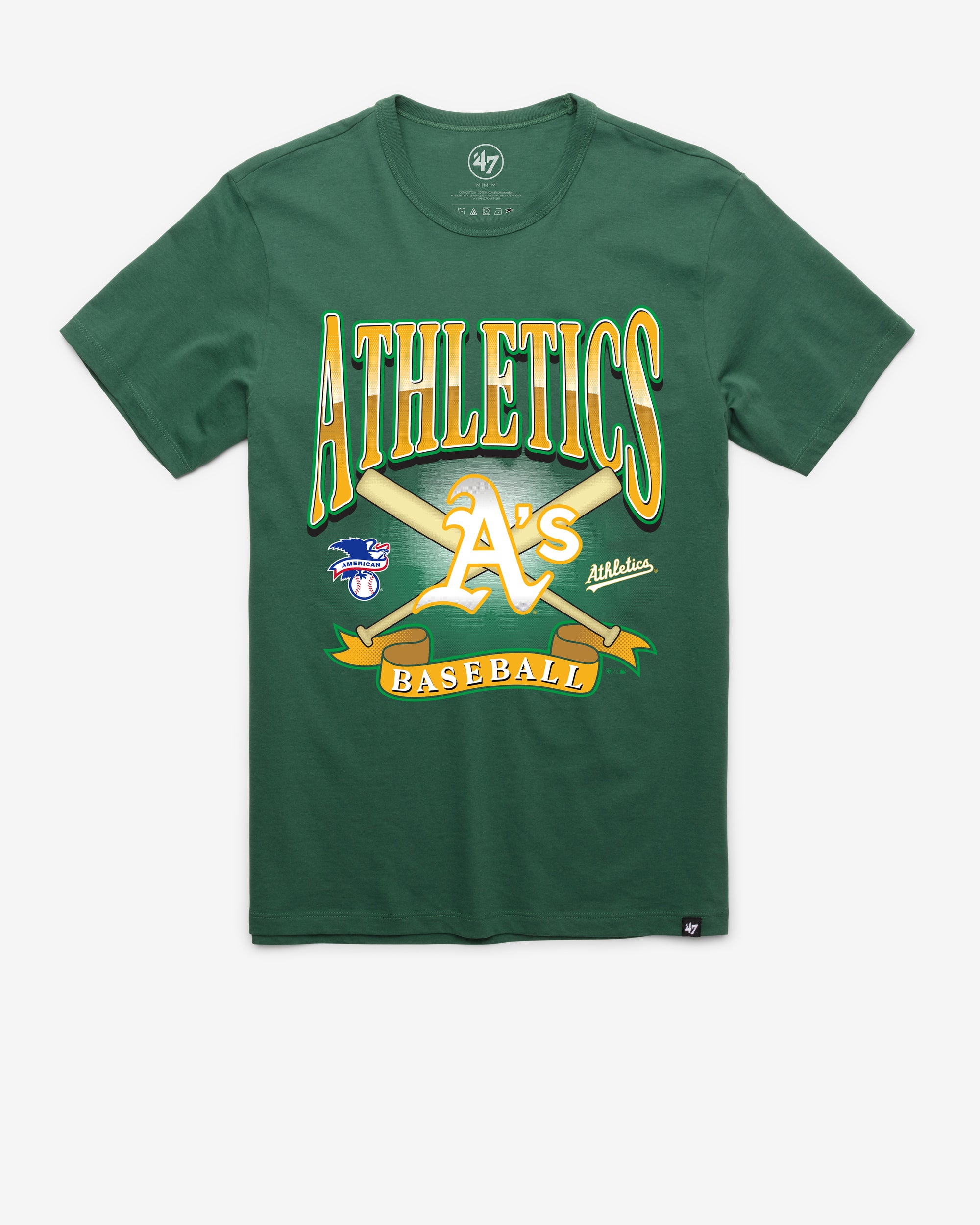 ATHLETICS BASEBALL CHROMETOWN '47 FRANKLIN TEE