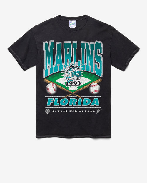 MIAMI MARLINS COOPERSTOWN STRAIGHT SHOT VINTAGE '47 TUBULAR TEE